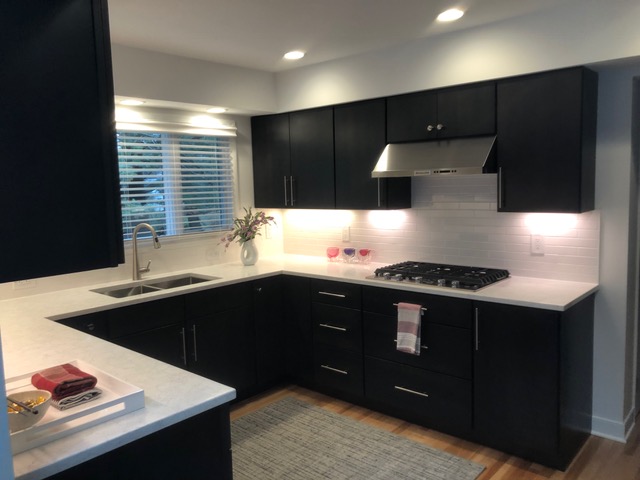 Black Cabinets - Kitchen Design - Gerome's Kitchen And Bath